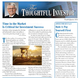 Fourth quarter 2019 Thoughtful Investor newsletter