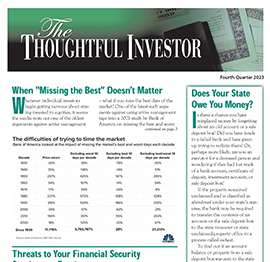 Fourth quarter 2023 Thoughtful Investor newsletter